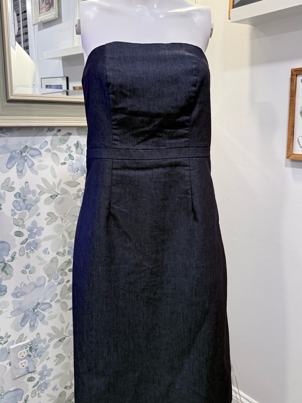 Merona Strapless Midnight Blue Sheath Dress